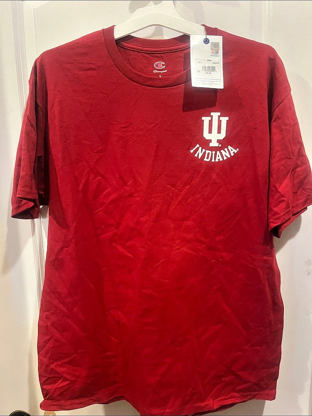 Champion Indiana Hoosiers graphic tee Graphic Tee Red Size Large NWT